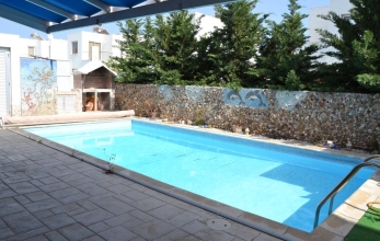 Two bedrooms beach house is available for sale in Pervolia with private pool only two minutes walk to the beach!