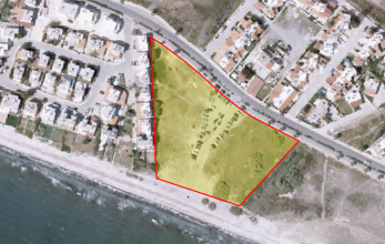 CV1246, Coastal building land for sale in Pervolia.