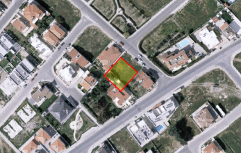 CV1530, Half residential building plot for sale in Kiti.