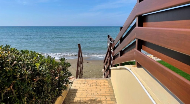 Villa for sale 2nd line from Pervolia beach with sea views.