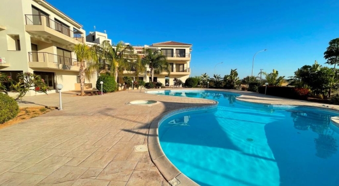 2 bed spacious apartment with common pool for sale in Pyla.