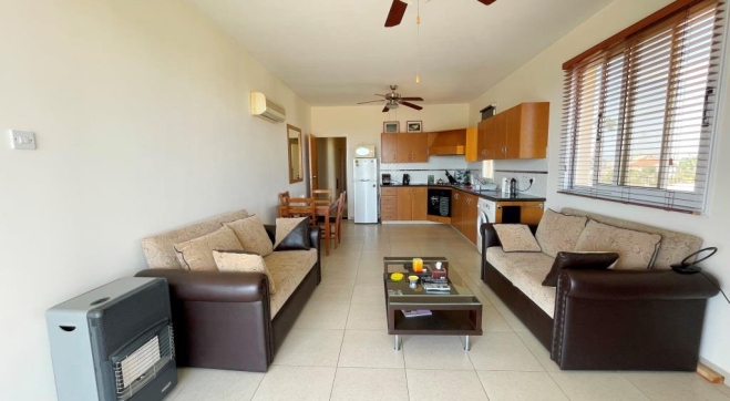 Two bed flat for sale furnished in Pervolia village.