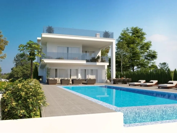 5 Bed Luxury Sea Front Villa in Pervolia For Sale