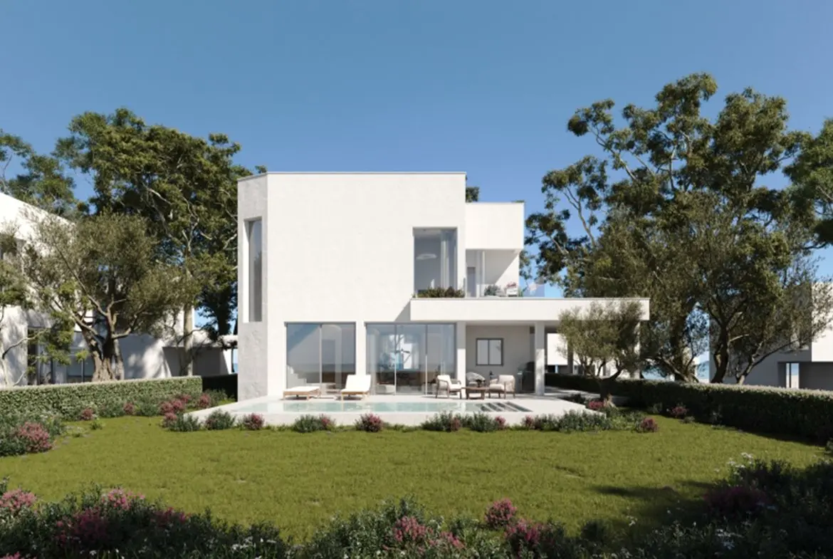 Three bed beach villas in Pervolia Larnaca for sale (1) Modern three bedroom beach villas